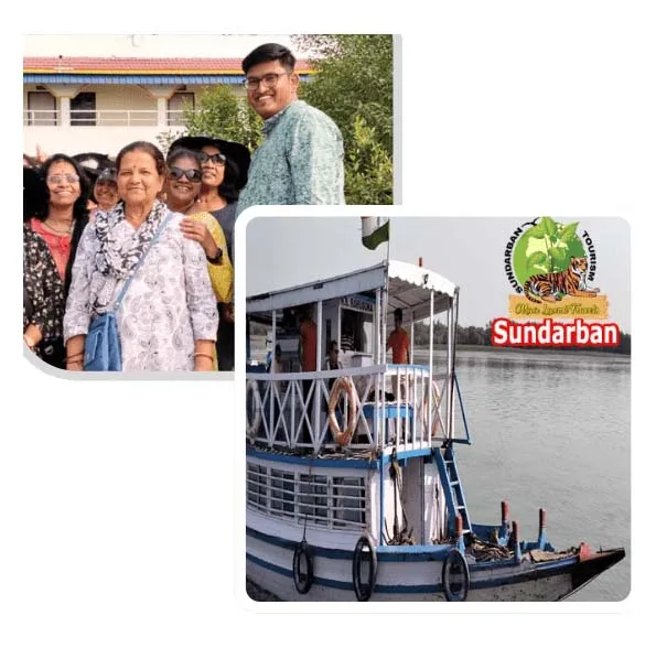 sundarban tour package Happy tourists on a Sundarban tour package with Maa Laxmi Travels